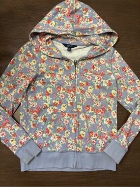Polo by Ralph Lauren Lavender Floral Zip Hoodie